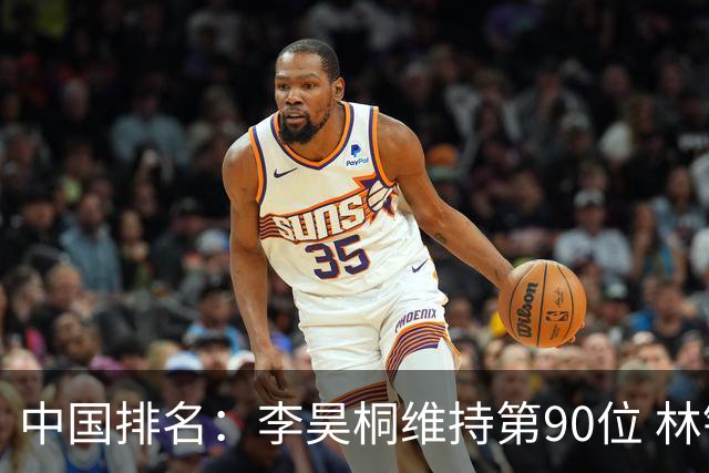 中国排名：李昊桐维持第90位 林钰鑫大幅提升