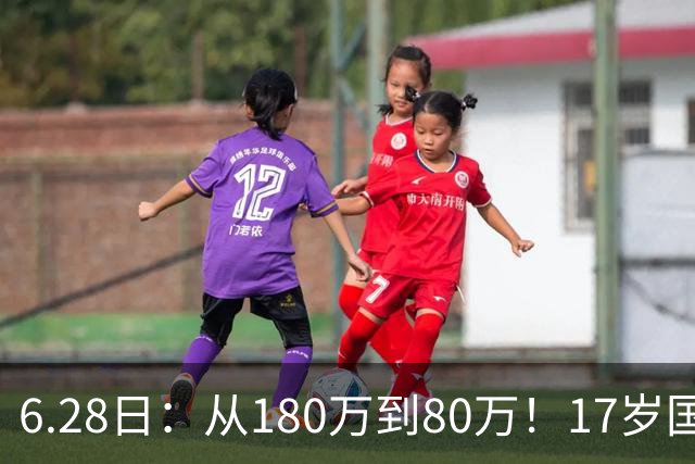 6.28日：从180万到80万！17岁国脚帅惟浩这五个月，谁在为青训补偿买单？